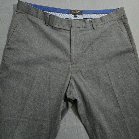 Banana Republic Men 38X30(28) Gray Non Iron Tailored Slim Fit Dress Pants - Picture 3 of 13